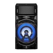 LG Torre de sonido LG XBOOM RN5|Karaoke Star| DJ App y DJ Pad |Super Bass Boost |Multi Bluetooth  , vista frontal con luz azul, RN5, thumbnail 8