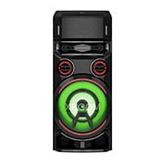 LG Torre de sonido LG XBOOM RN7|Karaoke Star| DJ App y DJ Pad |Super Bass Boost |Multi Bluetooth  , vista frontal con iluminación verde, RN7, thumbnail 9