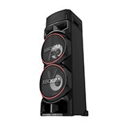 LG  Torre de sonido LG XBOOM RN9|Karaoke Star| DJ App y DJ Pad |Super Bass Boost |Multi Bluetooth  , vista diagonal con el lado derecho hacia adelante, RN9, thumbnail 11