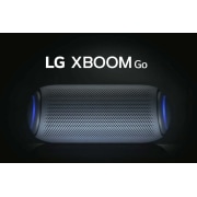 LG Bocina portátil XBOOM Go PL7 | Bluetooth| Luces LED | Tecnología de Sonido Meridian, LG XBOOMGo PL7, Vista frontal del LG XBOOM Go con luz roja., PL7, thumbnail 2, PL7, thumbnail 2