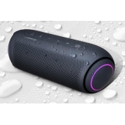 LG Bocina portátil XBOOM Go PL7 | Bluetooth| Luces LED | Tecnología de Sonido Meridian, LG XBOOMGo PL7, 30 grados a la vista superior izquierda de LG XBOOM Go., PL7, thumbnail 6, PL7, thumbnail 6
