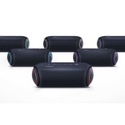 LG Bocina portátil XBOOM Go PL7 | Bluetooth| Luces LED | Tecnología de Sonido Meridian, LG XBOOMGo PL7, 30 grados hacia la vista superior derecha de LG XBOOM Go., PL7, thumbnail 7, PL7, thumbnail 7