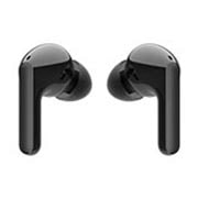 LG Audífonos Inalámbricos LG TONE Free HBS-FN4 color negro con Tecnología Meridian, Una vista trasera de las puntas de dos auriculares una frente a la otra, HBS-FN4, thumbnail 7