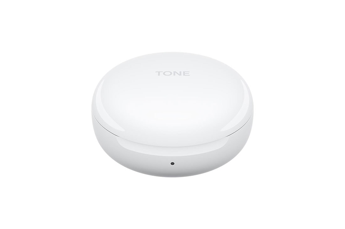 LG Audífonos Inalámbricos LG TONE Free HBS-FN6 color blanco con Estuche de Carga UVNano y Sonido Meridian, Una base cerrada a un ángulo de 45 grados, HBS-FN6, thumbnail 3