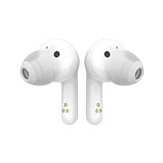 LG Audífonos Inalámbricos LG TONE Free HBS-FN6 color blanco con Estuche de Carga UVNano y Sonido Meridian, Una vista frontal de los vástagos de dos auriculares alineados uno al lado del otro, HBS-FN6, thumbnail 6