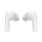LG Audífonos Inalámbricos LG TONE Free HBS-FN6 color blanco con Estuche de Carga UVNano y Sonido Meridian, Una vista trasera de las puntas de dos auriculares una frente a la otra, HBS-FN6, thumbnail 7