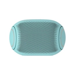 Sandías, gomitas y un LG XBOoM Go PL2B puestos sobre un fondo verde2