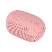 LG Bocina portátil XBOOM Go PL2 | Color rosa| Bluetooth | Certificación IPX5 | Tecnología de Sonido Meridian, 30 degrees to the right top-down view of LG XBOOM Go., PL2P, thumbnail 9