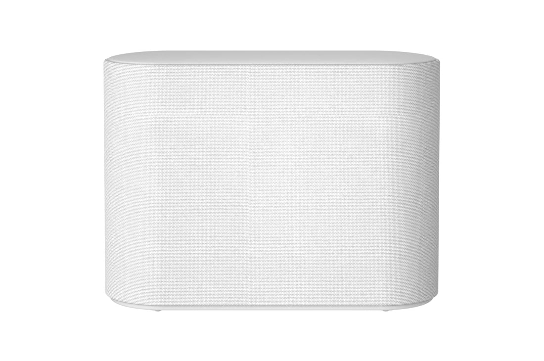 LG Barra de sonido compacta LG QP5W Éclair de 320W de potencia 3.1.2 canales con calidad de sonido Hi-Res Audio, Dolby Atmos, DTS:X  y HDMI eARC., Vista derecha de 30 grados del altavoz de subgraves, QP5W, thumbnail 14