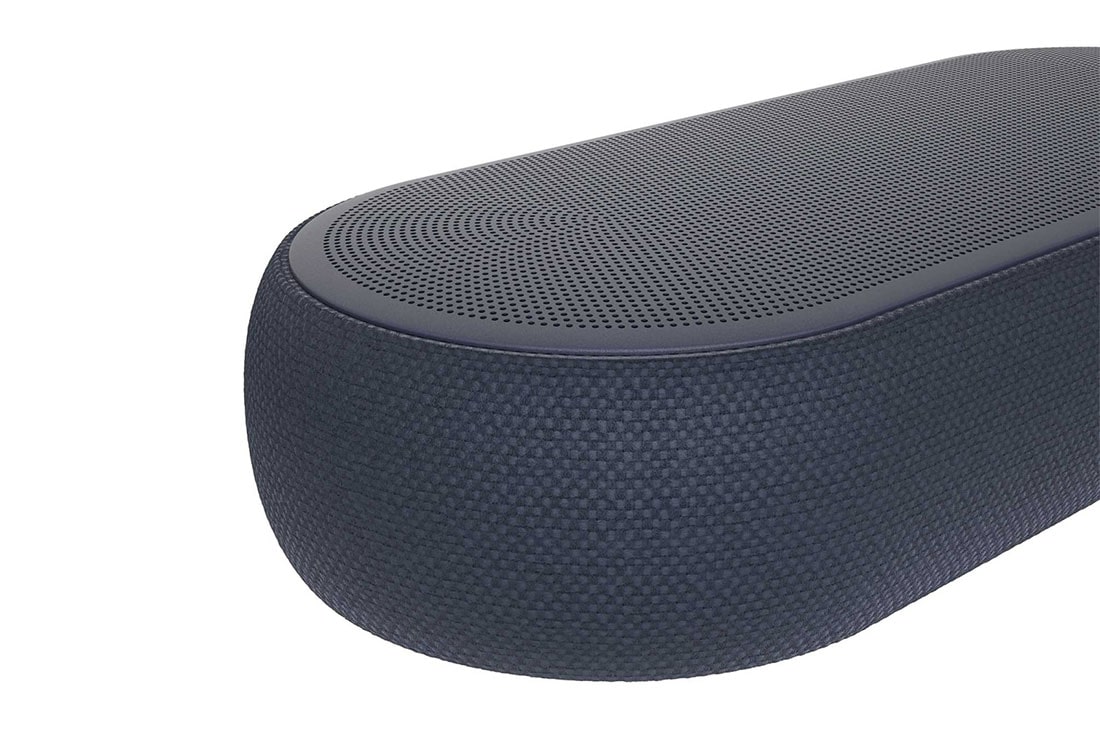 LG Barra de sonido compacta LG QP5 Éclair de 320W de potencia 3.1.2 canales con calidad de sonido Hi-Res Audio, Dolby Atmos, DTS:X y HDMI eARC., vista de primer plano del lado izquierdo, QP5, thumbnail 11