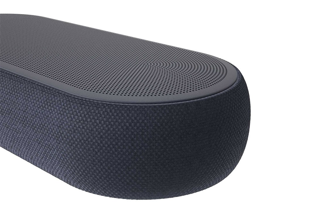 LG Barra de sonido compacta LG QP5 Éclair de 320W de potencia 3.1.2 canales con calidad de sonido Hi-Res Audio, Dolby Atmos, DTS:X y HDMI eARC., vista de primer plano del lado derecho, QP5, thumbnail 12