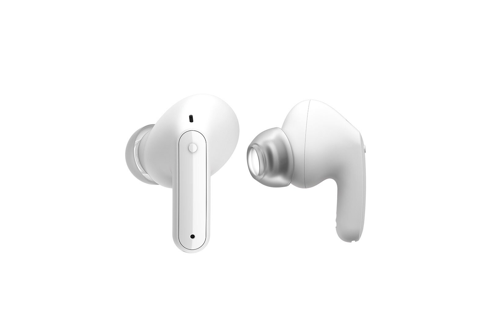 LG Auriculares True Wireless Bluetooth 5.2  con cancelación de ruido, Auriculares LG TONE Free un frente a otro , TONE-FP5W, thumbnail 9