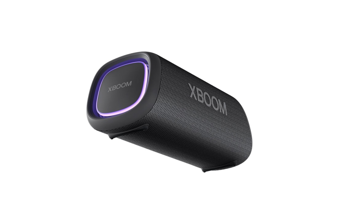 LG Bocina portatil XBOOM Go, IP67 Bluetooth 20W Beat Lighting, Ángulo bajo con el lado izquierdo hacia adelante, XG5QBK, thumbnail 9