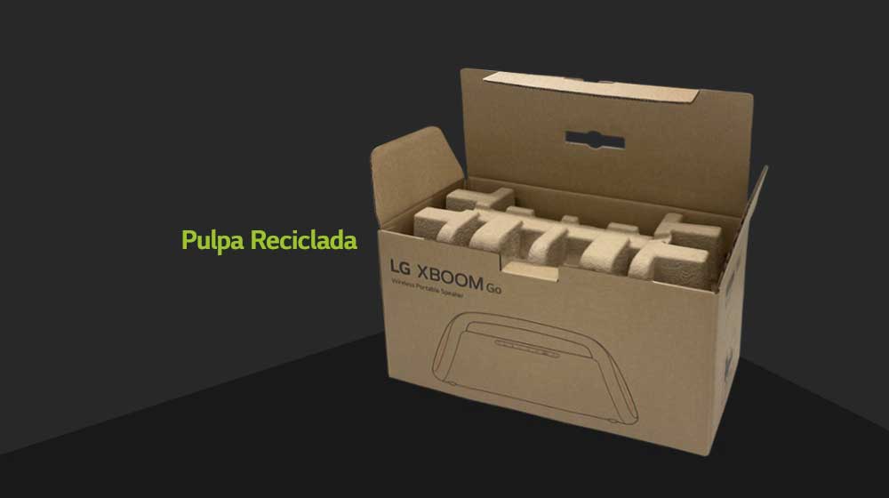 Caixa do LG XBOOM Go.