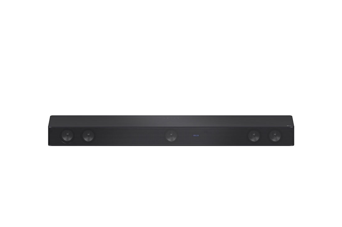 LG Barra de sonido máxima potencia 800 watts,  5.1 canales, DTS Virtual:X, Control por App, Subwoofer inalámbrico, HDMI Arc., vista frontal de la barra de sonido, SH7Q, thumbnail 3