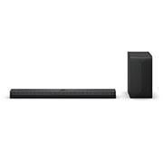LG Barra de sonido LG S70TY 400W  ch 3.1.1  Dolby Atmos® WOW Orchestra AI Sound Pro , Front view of LG Soundbar S70TY and SubWoofer, S70TY, thumbnail 1