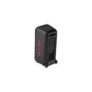 LG XBOOM XL5T bocina bluetooth con sonido de fiesta de 200 W, 45-degree angle of back view. Showing buttons and a telescopic handle, and wheels., XL5T, thumbnail 7