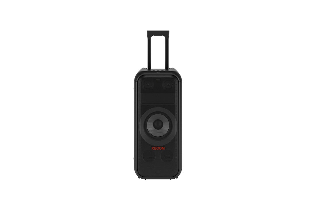 LG XBOOM XL7T bocina bluetooth con sonido de fiesta de 250W, Front view of the product. The telescopic handle is pulled out., XL7T, thumbnail 12