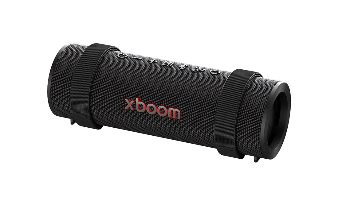 LG xboom Grab by will.i.am | Bocina Bluetooth portátil | 30W | 20 horas de duración | IP67 | Resistencia militar | Negro, side view, GRAB, thumbnail 2