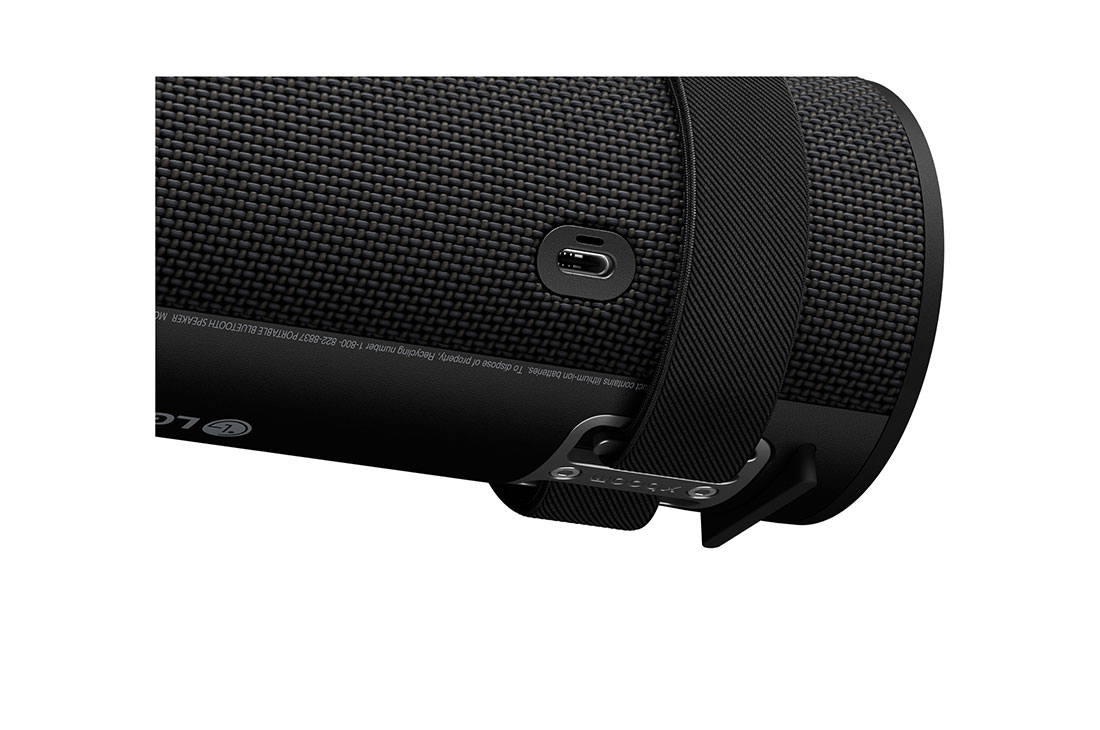 LG xboom Grab by will.i.am | Bocina Bluetooth portátil | 30W | 20 horas de duración | IP67 | Resistencia militar | Negro, close view, GRAB, thumbnail 7