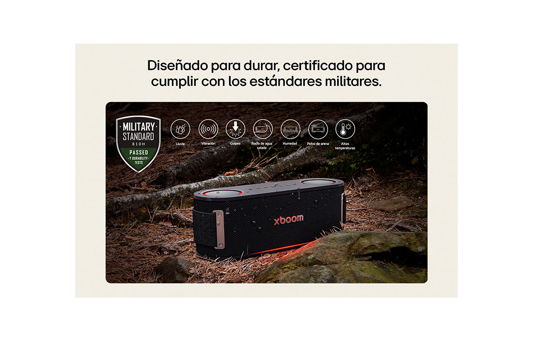 LG xboom Bounce by will.i.am | Bocina Bluetooth portátil | 40W | 30 horas de duración | IP67 | Resistencia militar | Negro, USB cards, BOUNCE, thumbnail 10