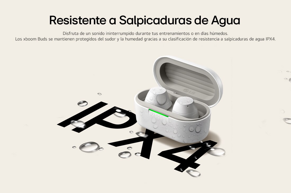 LG  LG xboom Buds by will.i.am | Audífonos Bluetooth | xboom Signature Sound con driver de grafeno | Color Blanco, USB cards, BUDS, thumbnail 12