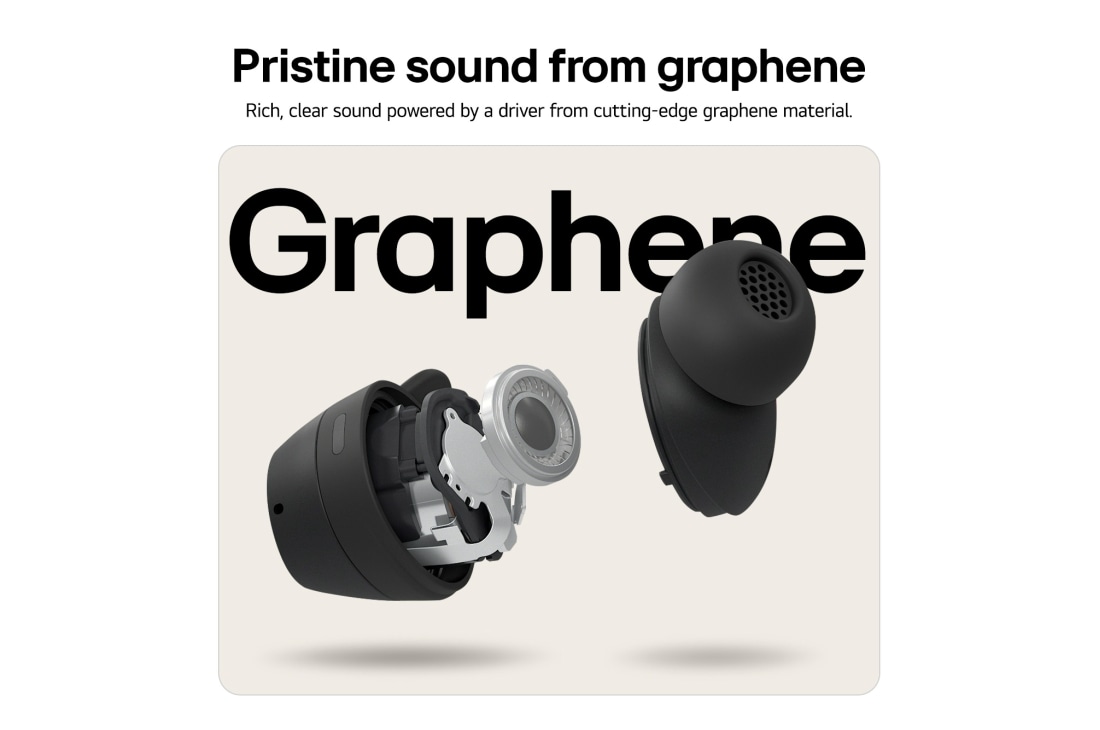 LG xboom Buds Plus by will.i.am - Audífonos Bluetooth | xboom Signature Sound con driver de grafeno | BUDSPLUS BLANCOS, BUDSPLUS NEGROS, thumbnail 9