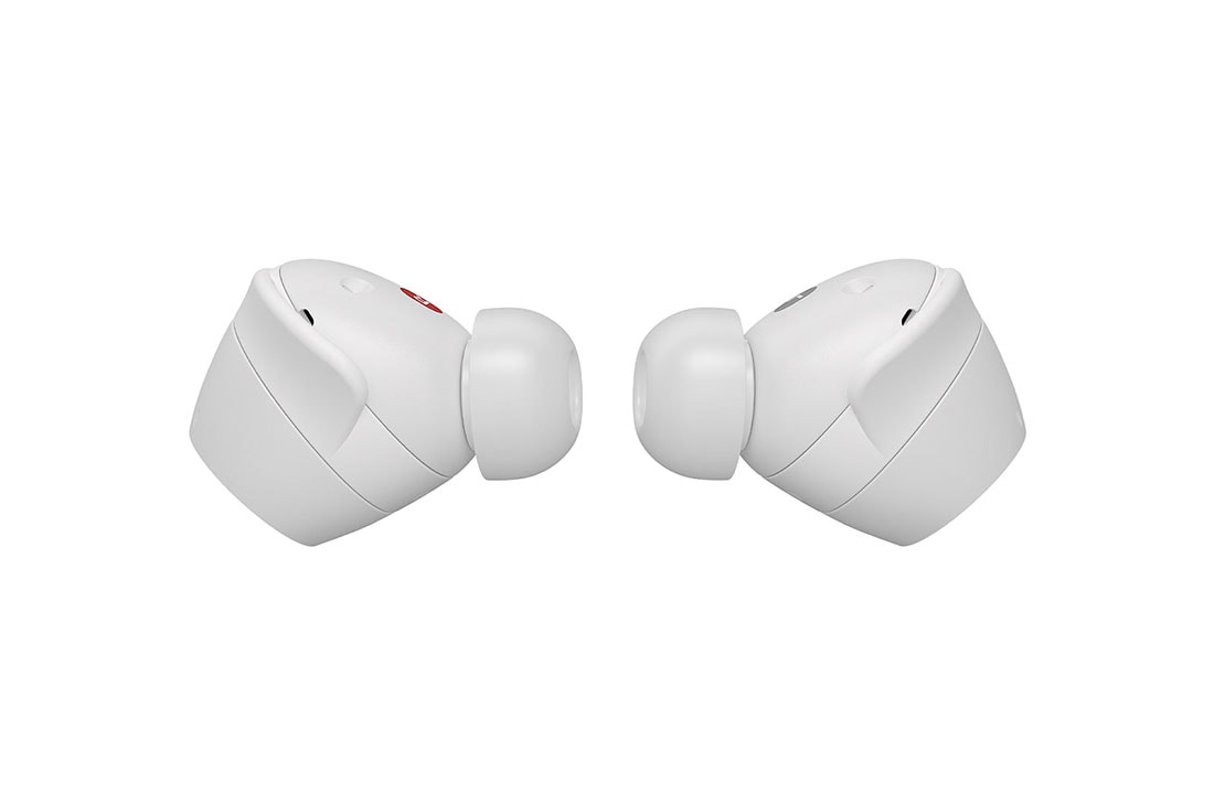 LG xboom Buds Lite by will.i.am | Audífonos Bluetooth | xboom Signature Sound con driver de grafeno | Color Blanco, earbuds side view, BUDSLITE Blancos, thumbnail 5