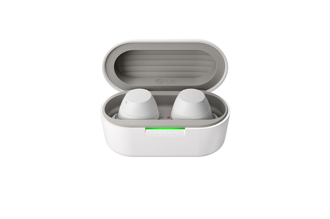 LG  LG xboom Buds by will.i.am | Audífonos Bluetooth | xboom Signature Sound con driver de grafeno | Color Blanco, front view, BUDS.AMEXLWH, thumbnail 3