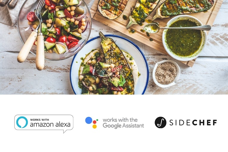 La imágen de comida en la mesa