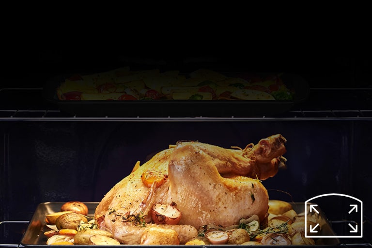 plato de pavo dentro del producto