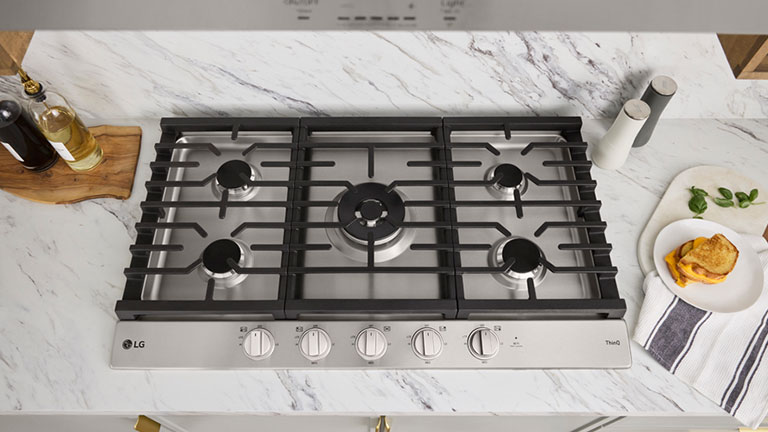 5 quemadores de gas sellados