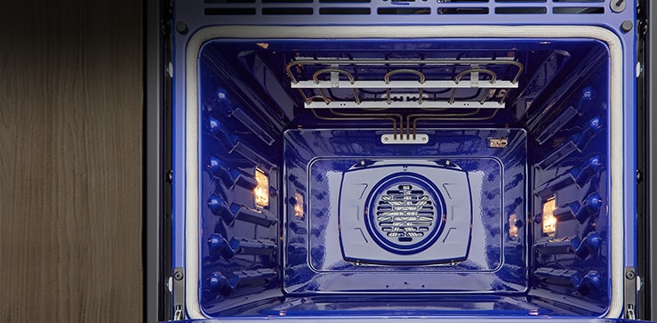 imágen de convección dentro del horno.