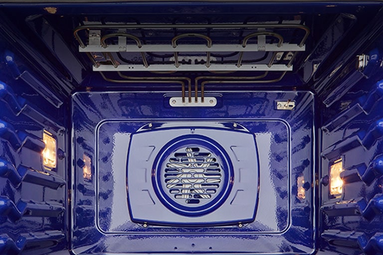 imágen de convección dentro del horno.