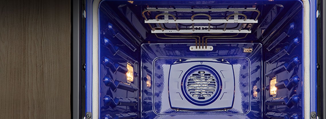 imágen de convección dentro del horno.