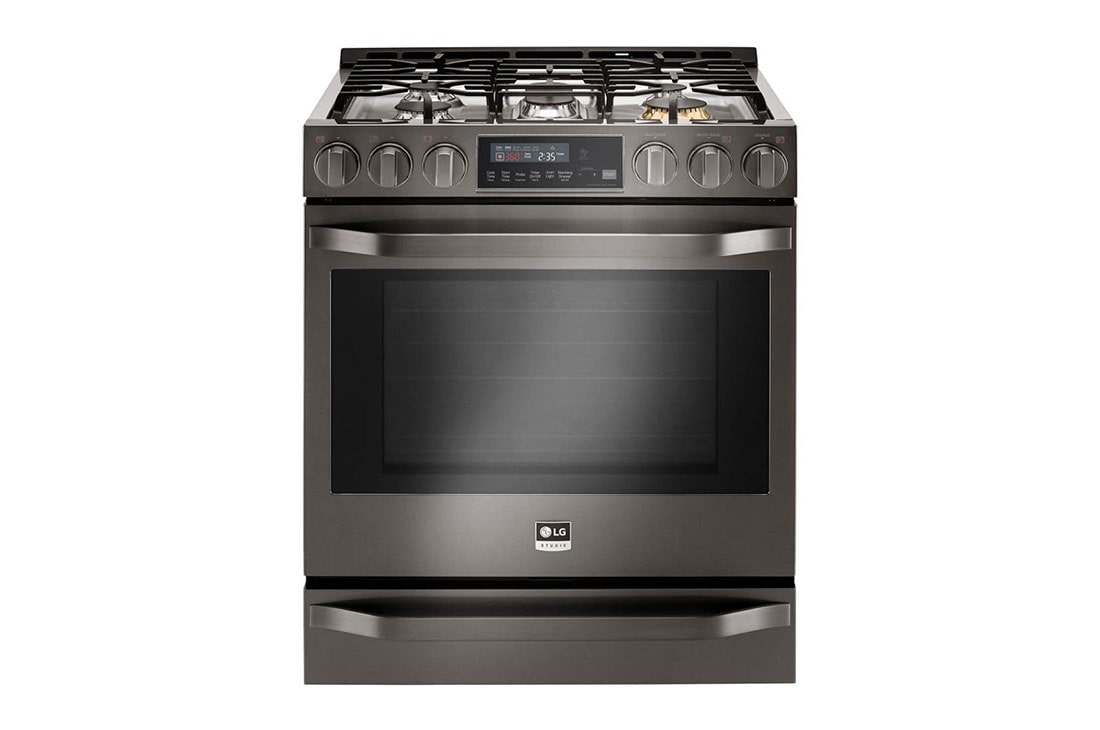 LG STUDIO 6.3 ft³ Horno a gas Inteligente con Wi-Fi Slide-In Range (Cocina deslizable) con ProBake Convection®, LSSG3020BD