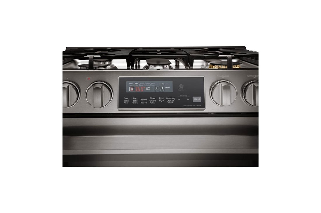 LG STUDIO 6.3 ft³ Horno a gas Inteligente con Wi-Fi Slide-In Range (Cocina deslizable) con ProBake Convection®, LSSG3020BD, thumbnail 8