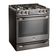 LG STUDIO 6.3 ft³ Horno a gas Inteligente con Wi-Fi Slide-In Range (Cocina deslizable) con ProBake Convection®, LSSG3020BD, thumbnail 2