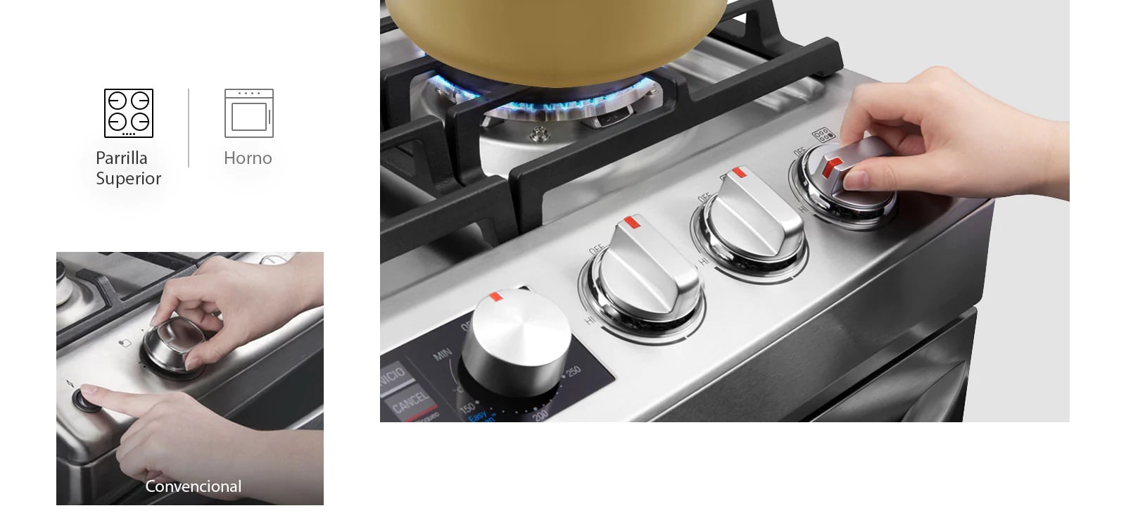 Fácil de Encender con Una Mano