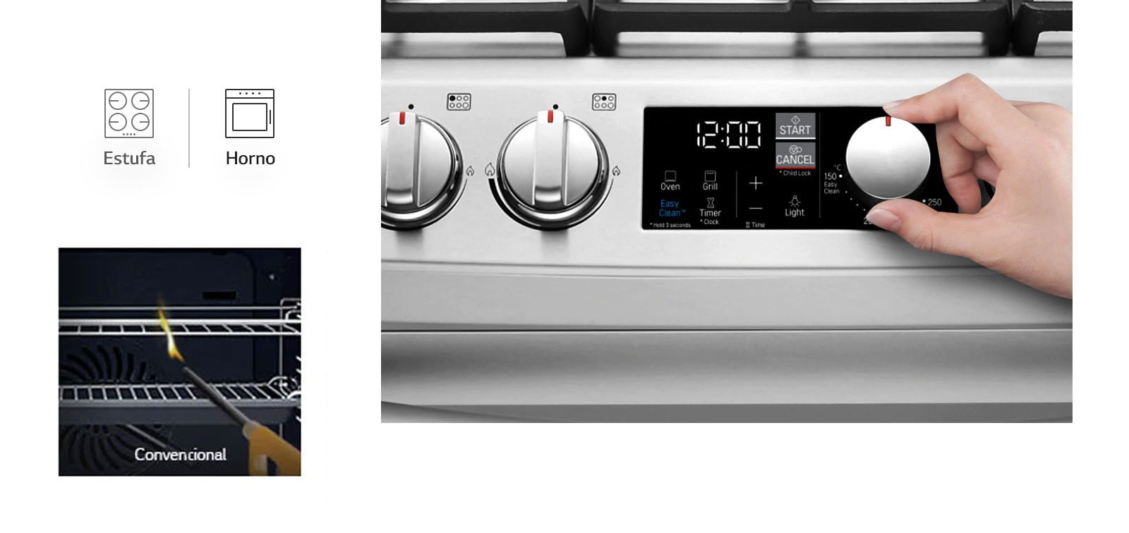 Fácil de Encender con Una Mano