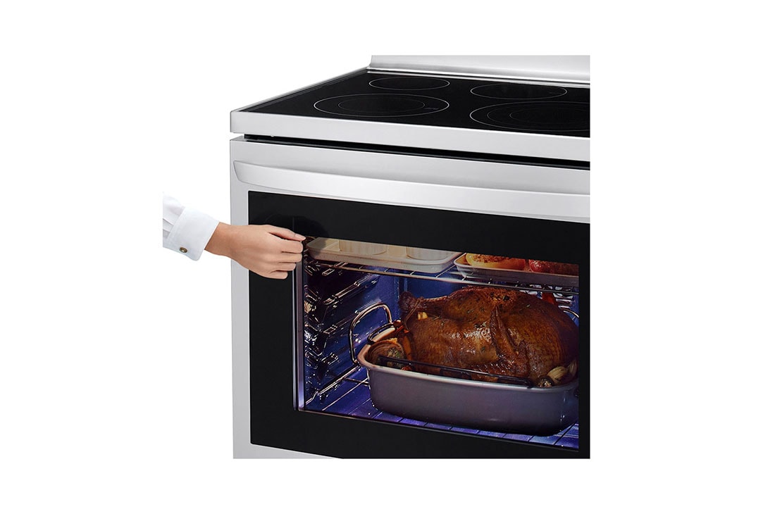 LG 6.3 pies cúbicos InstaView™ con WiFi inteligente habilitado para convección real con alcance eléctrico y freidora de aire, LREL6325F, LREL6325F, thumbnail 7