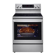 LG 6.3 pies cúbicos InstaView™ con WiFi inteligente habilitado para convección real con alcance eléctrico y freidora de aire, LREL6325F, LREL6325F, thumbnail 4