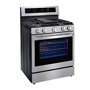 LG Estufa a Gas 5.8 pies cúbicos InstaView™ con Wi-Fi inteligente habilitado para Convección Real con Freidora de Aire, LRGL5825F, LRGL5825F, thumbnail 2