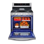 LG Estufa a Gas 5.8 pies cúbicos InstaView™ con Wi-Fi inteligente habilitado para Convección Real con Freidora de Aire, LRGL5825F, LRGL5825F, thumbnail 9