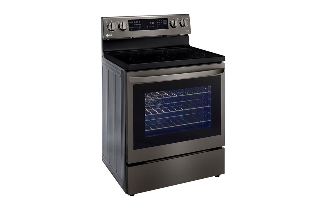LG 6.3 pies cúbicos InstaView™ con WiFi inteligente habilitado para convección real con alcance eléctrico y freidora de aire, LREL6325D, LREL6325D, thumbnail 2