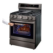 LG Estufa a Gas 5.8 pies cúbicos InstaView™ con Wi-Fi inteligente habilitado para Convección Real con Freidora de Aire, LRGL5825D, LRGL5825D, thumbnail 6