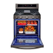 LG Estufa a Gas 5.8 pies cúbicos InstaView™ con Wi-Fi inteligente habilitado para Convección Real con Freidora de Aire, LRGL5825D, LRGL5825D, thumbnail 9