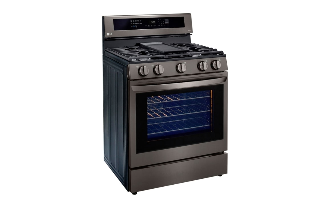 LG Estufa a Gas 5.8 pies cúbicos InstaView™ con Wi-Fi inteligente habilitado para Convección Real con Freidora de Aire, LRGL5825D, LRGL5825D, thumbnail 2