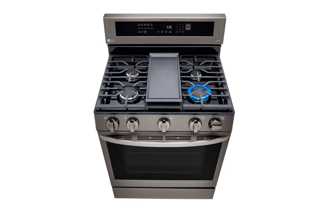 LG Estufa a Gas 5.8 pies cúbicos InstaView™ con Wi-Fi inteligente habilitado para Convección Real con Freidora de Aire, LRGL5825D, LRGL5825D, thumbnail 13