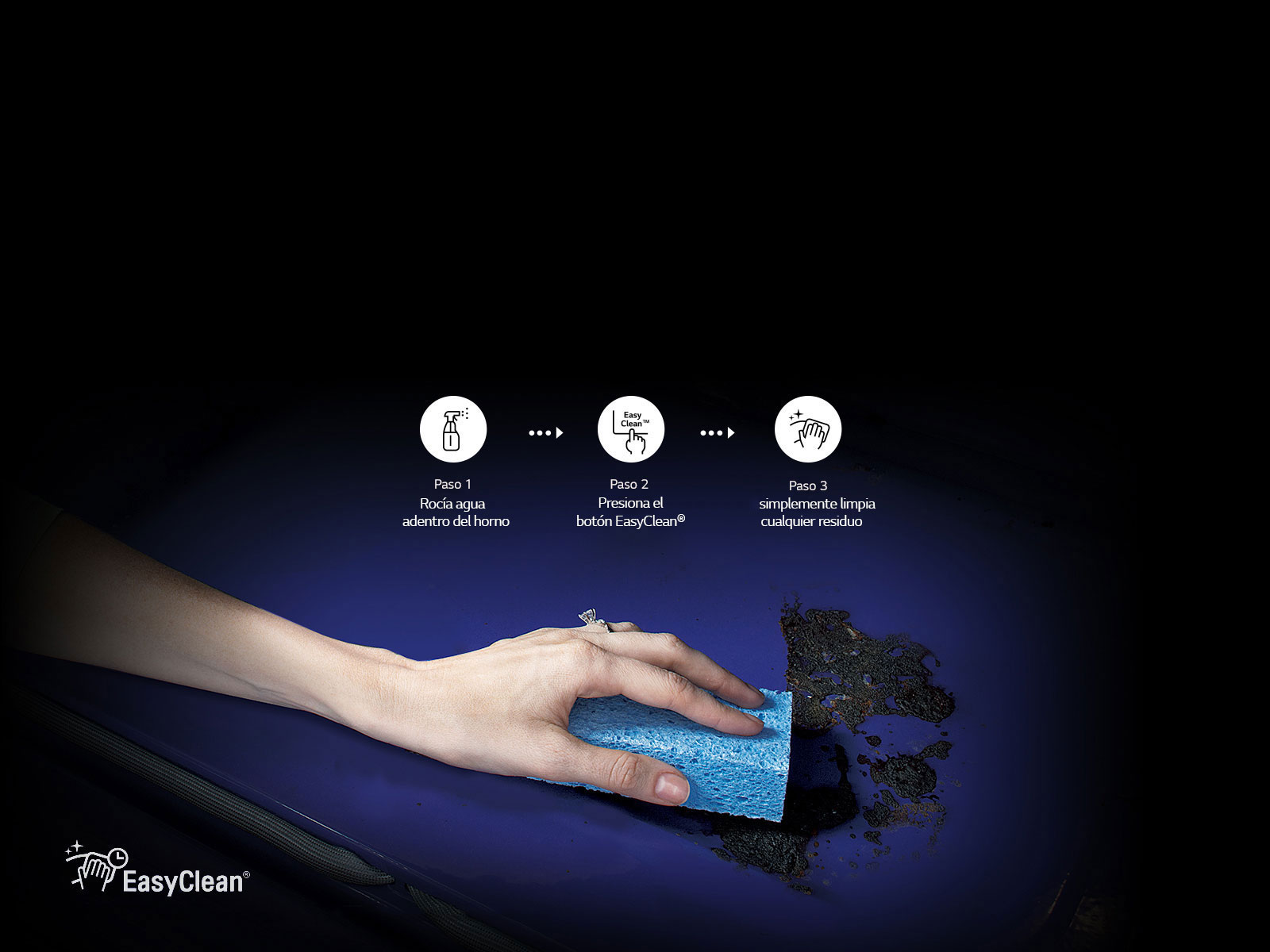 Un horno limpio en solo 10 minutos. 